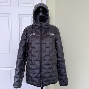 Adidas Terrex Light Down Puffer Hooded Jacket
